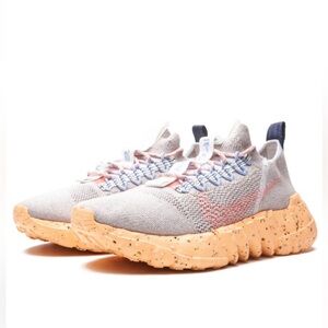 Nike Space Hippie 01 Vast Grey Melon Tint Mesh Running Shoes Sneakers‌‌ Size 6.5